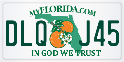 FL license plate DLQJ45