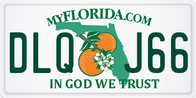FL license plate DLQJ66