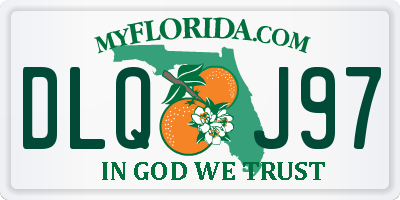FL license plate DLQJ97
