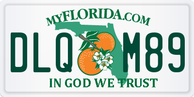 FL license plate DLQM89