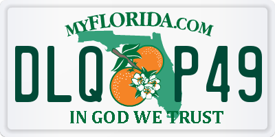 FL license plate DLQP49