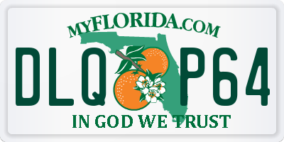 FL license plate DLQP64