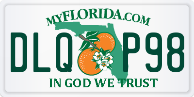 FL license plate DLQP98