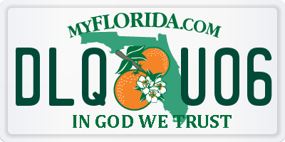 FL license plate DLQU06
