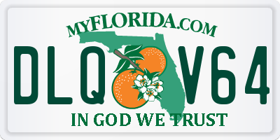 FL license plate DLQV64