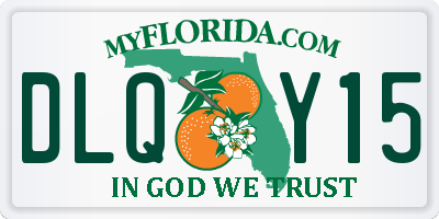 FL license plate DLQY15