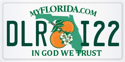 FL license plate DLRI22