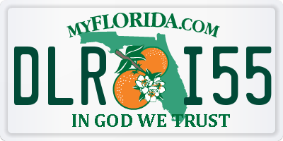 FL license plate DLRI55
