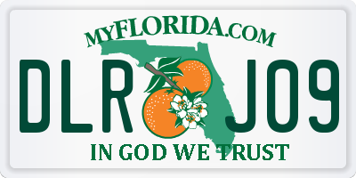 FL license plate DLRJ09