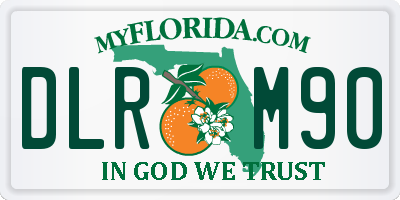FL license plate DLRM90