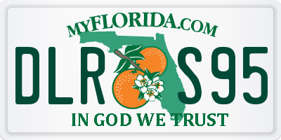 FL license plate DLRS95