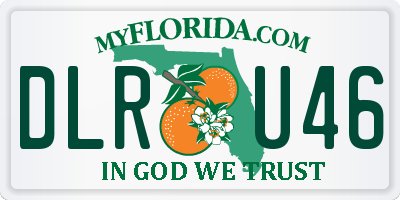 FL license plate DLRU46