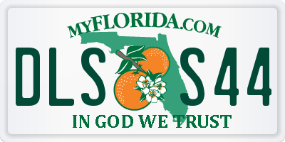 FL license plate DLSS44