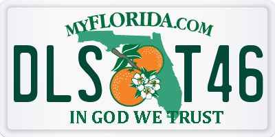 FL license plate DLST46