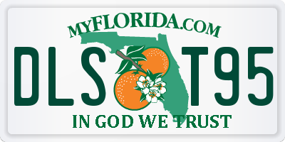 FL license plate DLST95