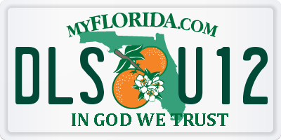 FL license plate DLSU12