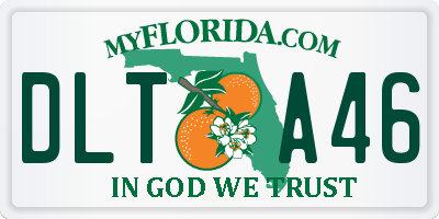 FL license plate DLTA46