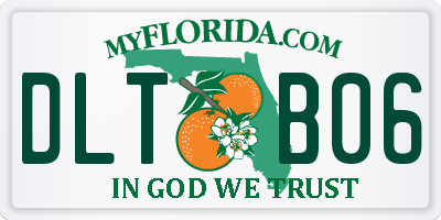 FL license plate DLTB06