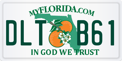 FL license plate DLTB61