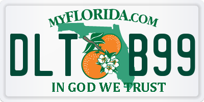 FL license plate DLTB99