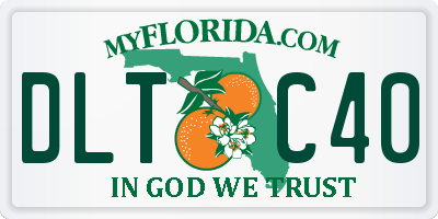 FL license plate DLTC40