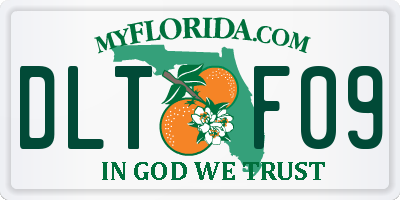 FL license plate DLTF09