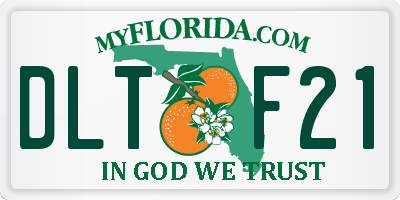 FL license plate DLTF21