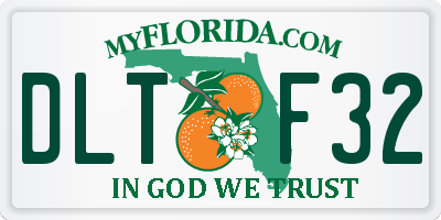 FL license plate DLTF32