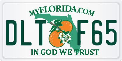 FL license plate DLTF65