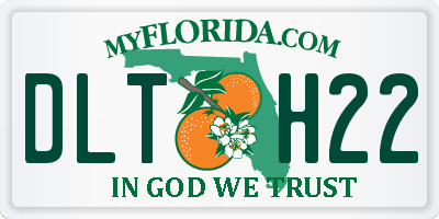 FL license plate DLTH22