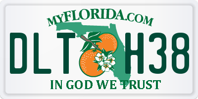 FL license plate DLTH38