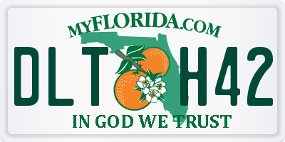 FL license plate DLTH42