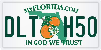 FL license plate DLTH50