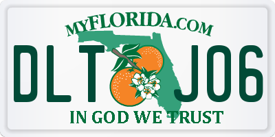 FL license plate DLTJ06