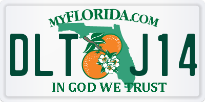 FL license plate DLTJ14