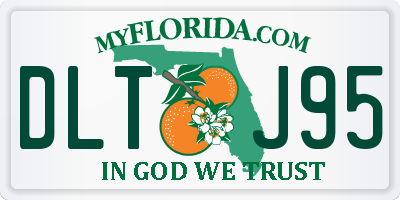 FL license plate DLTJ95