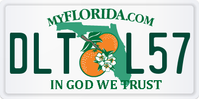 FL license plate DLTL57