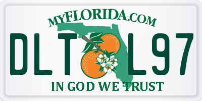 FL license plate DLTL97