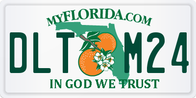FL license plate DLTM24