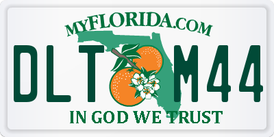 FL license plate DLTM44