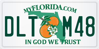 FL license plate DLTM48
