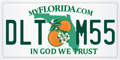FL license plate DLTM55