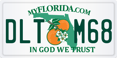 FL license plate DLTM68