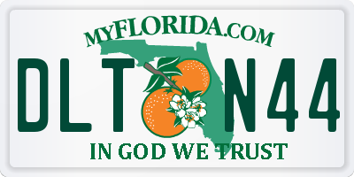 FL license plate DLTN44