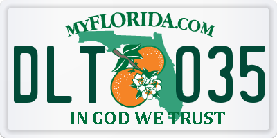 FL license plate DLTO35