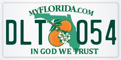 FL license plate DLTO54