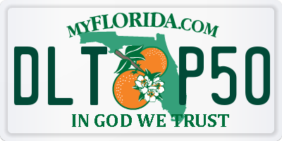 FL license plate DLTP50