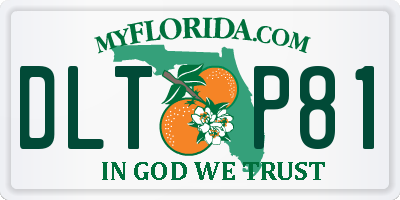 FL license plate DLTP81
