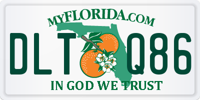 FL license plate DLTQ86