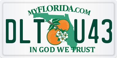 FL license plate DLTU43